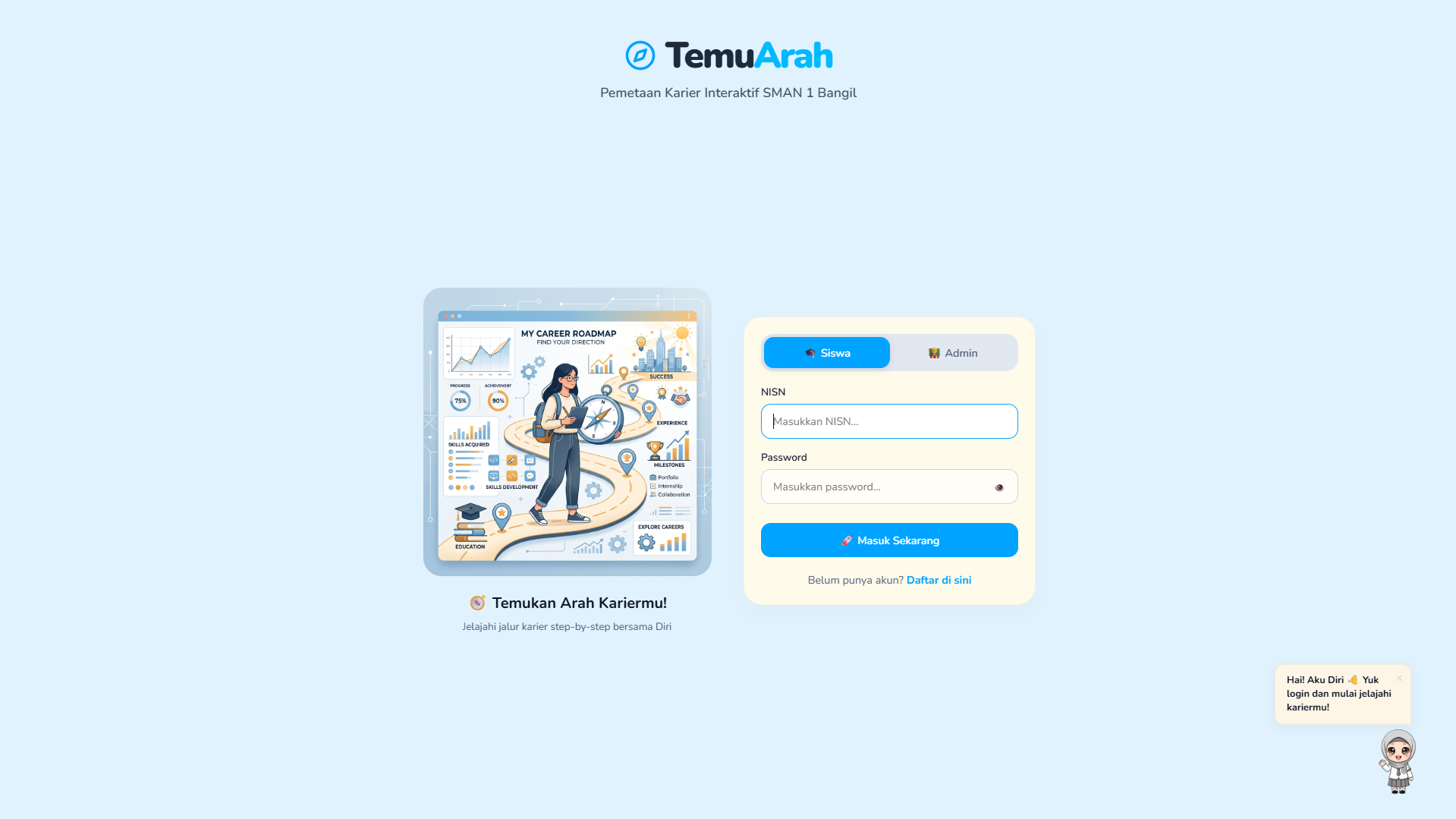 Website Pemetaan Karier Interaktif  SMAN 01 Bangil Berbasis RIASEC